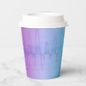 Neon Pink Brain Paper Cups 紙コップ (裏面)