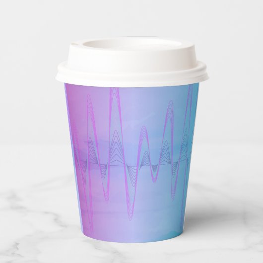 Neon Pink Brain Paper Cups 紙コップ (裏面)