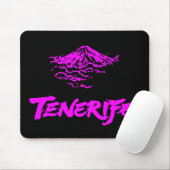 Neon Pink Mount Teide Tenerife Volcano マウスパッド (マウス)