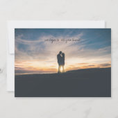 Neon Pink Photo Save the Date セーブザデート (裏面)