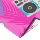 Neon Pink Retro Sunglasses 80s Tropical Statement  テーブルクロス (アングル)