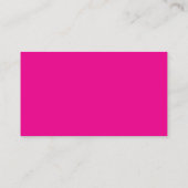 Neon Pink | Simple Company Logo 名刺 (裏面)