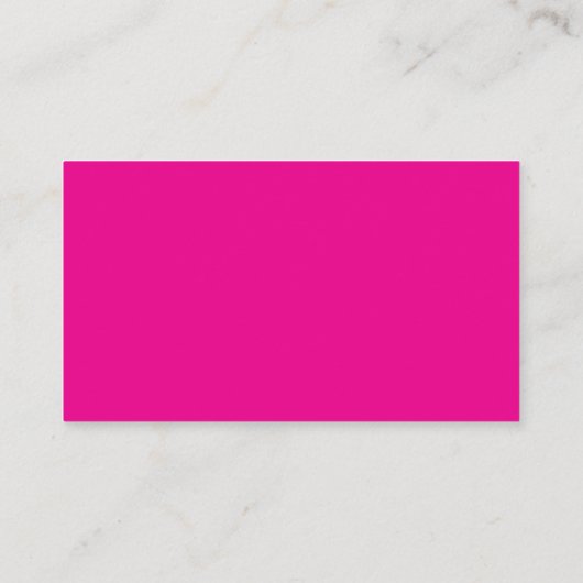 Neon Pink | Simple Company Logo 名刺 (裏面)