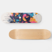 Neon Pink Skateboard, Glow-in-the-Dark Skateboard, スケートボード (横)