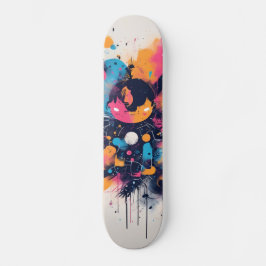 Neon Pink Skateboard, Glow-in-the-Dark Skateboard, スケートボード