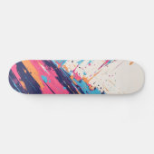 Neon Pink Skateboard, Glow-in-the-Dark Skateboard, スケートボード (横)