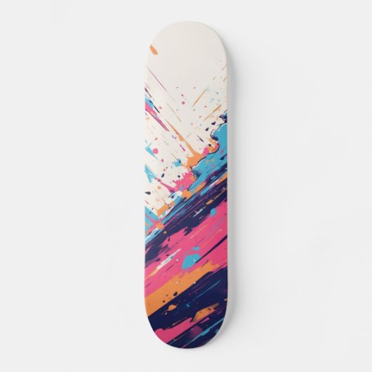 Neon Pink Skateboard, Glow-in-the-Dark Skateboard, スケートボード (正面)