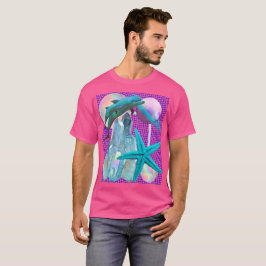 Neon Pink Vaporwave / Seapunk Eutique, Dolphin Tシャツ