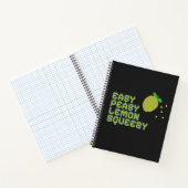 Neon Pixel Art Lemon Deluxe Notebook ノートブック (内部)