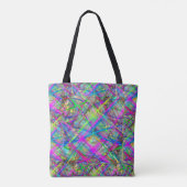 Neon plaid トートバッグ (裏面)