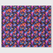 Neon Polygon Abstract with Explosions ラッピングペーパー (フラット)