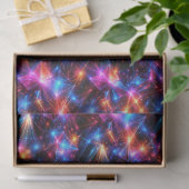Neon Polygon Abstract with Explosions 薄葉紙 (ギフト)