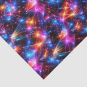Neon Polygon Abstract with Explosions 薄葉紙 (詳細)