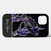 Neon-Pop-Art corals triggerfish with Monogram! Case-Mate iPhoneケース (裏面 (横))