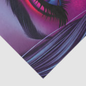 Neon Pop Art Woman Decoupage Paper | Pink Lollipop 薄葉紙 (詳細)