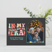 Neon Pop Era In My Nutcracker Era Christmas Photo シーズンカード (スタンド正面)