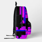 Neon Profile – Striped Art Backpack プリントバックパック (左)