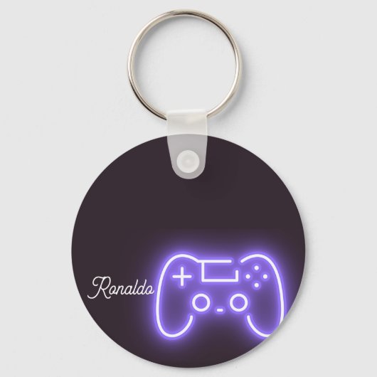 NEON PS4ハンドル名前をカスタムする キーホルダー (正面)