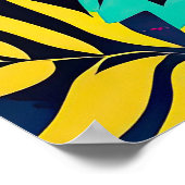 ✨ Neon Psychedelic Cat – Pop Art Design 🎨🐱 ポスター (角)