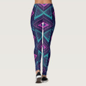 Neon Pulse Geometry Leggings レギンス (裏面)