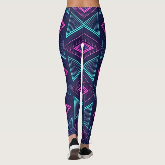 Neon Pulse Geometry Leggings レギンス (裏面)