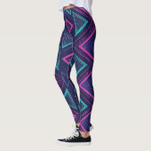 Neon Pulse Geometry Leggings レギンス (左)