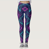 Neon Pulse Geometry Leggings レギンス (正面)