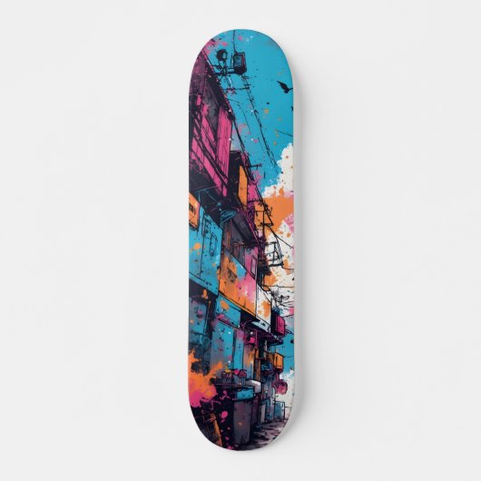 Neon Pulse Skateboards: Illuminate Your Path with  スケートボード (正面)