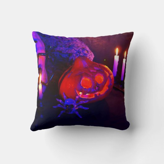 Neon pumpkins クッション (裏面)