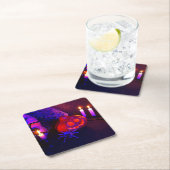 Neon pumpkins スクエアペーパーコースター (インサイチュ)