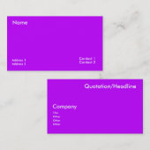 Neon Purple 名刺 (正面/裏面)