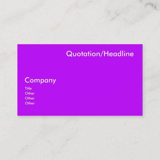 Neon Purple 名刺 (裏面)