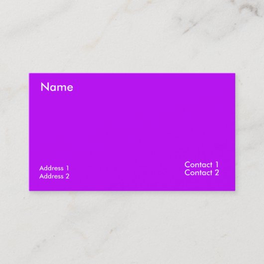 Neon Purple 名刺 (正面)