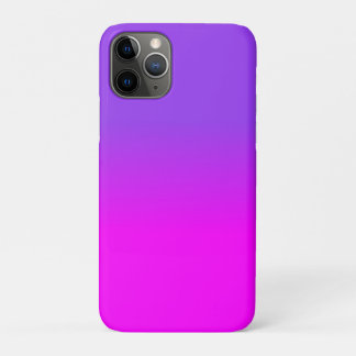 Neon Purple and Hot Pink Ombre Shade Color Fade iPhone 11 Proケース