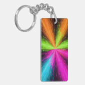 Neon Radial Burst Explosion キーホルダー (正面左)