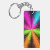 Neon Radial Burst Explosion キーホルダー (正面左)
