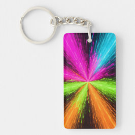 Neon Radial Burst Explosion キーホルダー