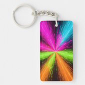 Neon Radial Burst Explosion キーホルダー (正面)