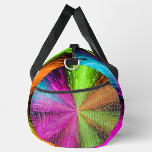 Neon Radial Burst Explosion ダッフルバッグ (右)