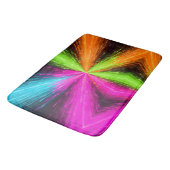 Neon Radial Burst Explosion バスマット (アングル)