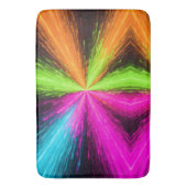 Neon Radial Burst Explosion バスマット (正面縦)