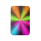 Neon Radial Burst Explosion バスマット (正面縦)