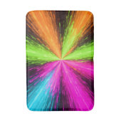 Neon Radial Burst Explosion バスマット (正面縦)