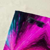 Neon Radial Burst Explosion ビーチタオル (インサイチュ)