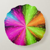 Neon Radial Burst Explosion ラウンドクッション (裏面)