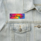 Neon Rainbow Tie Dye Design 名札 (インサイチュ)