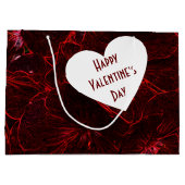 Neon Red Violas ラージペーパーバッグ (裏面)