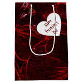 Neon Red Violas Medium Gift Bag ミディアムペーパーバッグ (裏面)