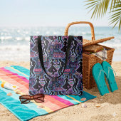 Neon Retro 1950s Rock 'n' Roll Diner トートバッグ