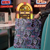 Neon Retro 1950s Rock 'n' Roll Diner トートバッグ